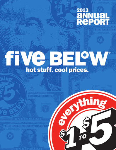 Vorschaubild Five Below
 Jahresbericht 2013
