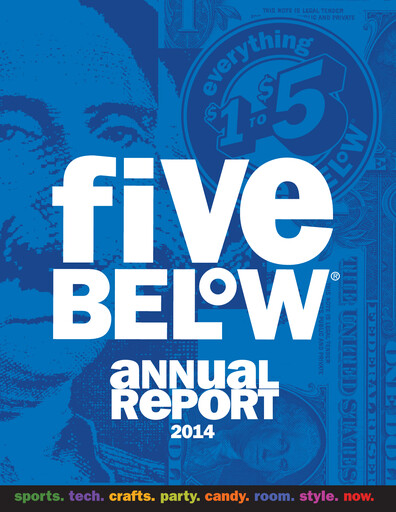 Vorschaubild Five Below
 Jahresbericht 2014