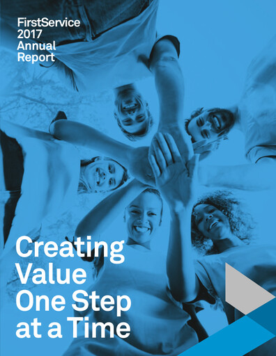 Vorschaubild FirstService Jahresbericht 2017