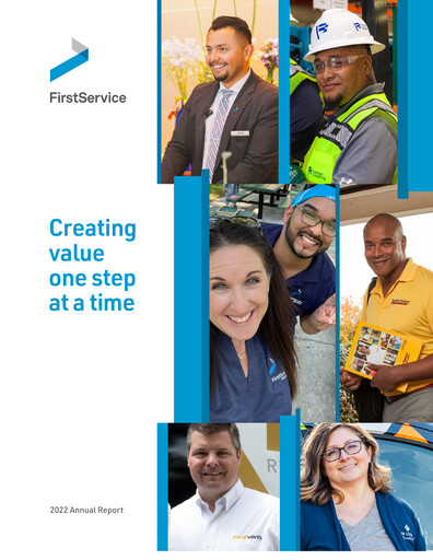 Vorschaubild FirstService Jahresbericht 2022