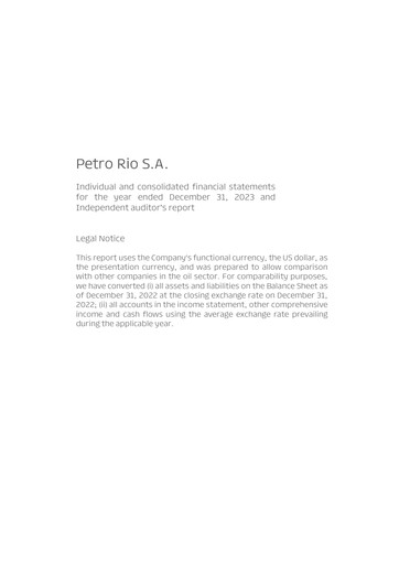 Thumbnail Prio SA (Petro Rio) Financial Statement 2023