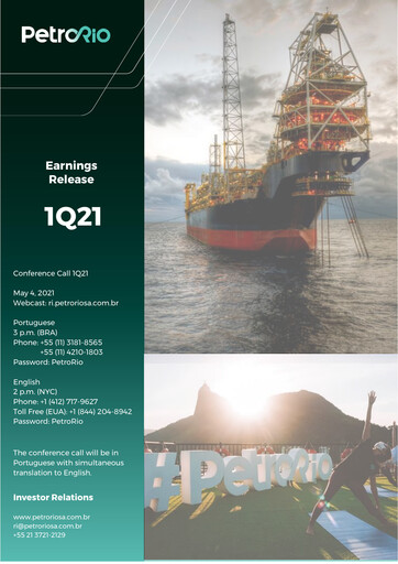 Miniature Prio SA (Petro Rio) Rapport trimestriel 2021-q1