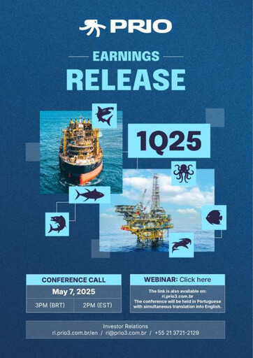 Miniature Prio SA (Petro Rio) Rapport trimestriel 2025-q1
