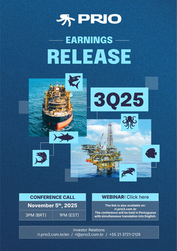 Miniature Prio SA (Petro Rio) Rapport trimestriel 2025-q3