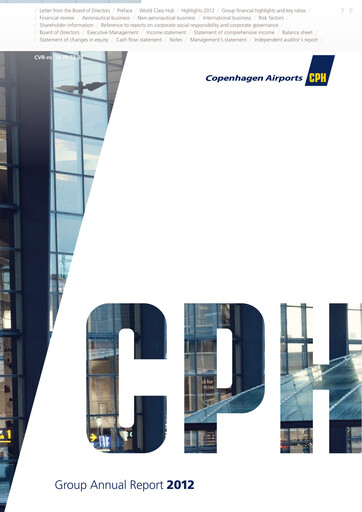 Thumbnail Copenhagen Airport Annual Report 2012