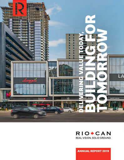 Thumbnail RioCan REIT Annual Report 2019