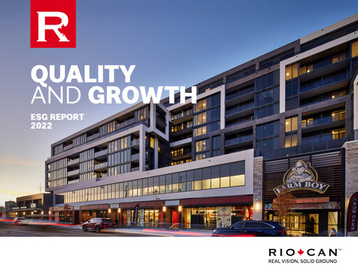 Thumbnail RioCan REIT ESG Report 2022