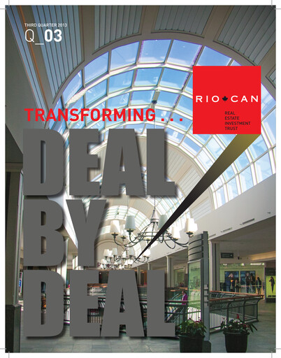Thumbnail RioCan REIT Quarterly Report 2013-q3