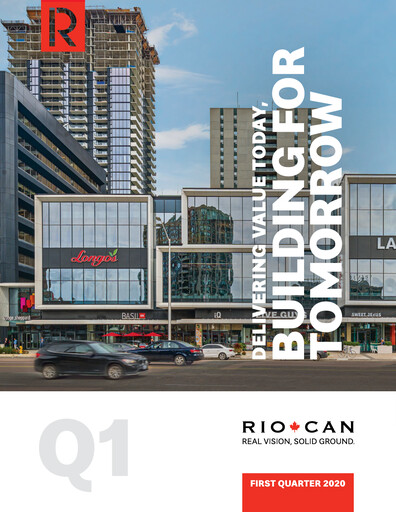 Thumbnail RioCan REIT Quarterly Report 2020-q1