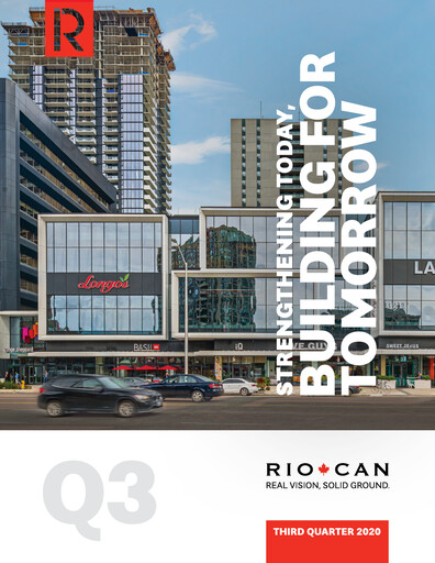 Thumbnail RioCan REIT Quarterly Report 2020-q3