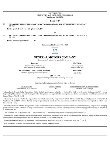Thumbnail General Motors Quarterly Report 2024-q3