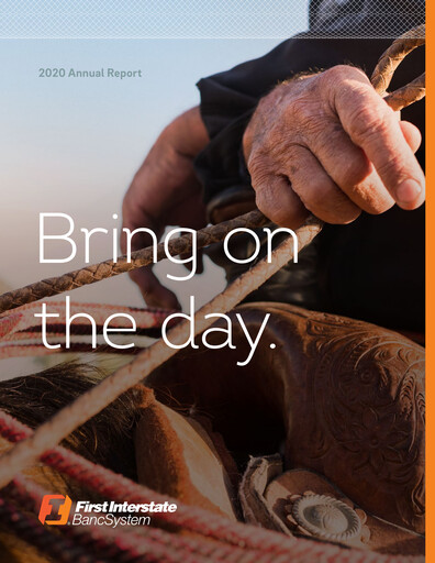 Thumbnail First Interstate BancSystem Annual Report 2020