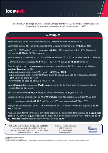Thumbnail Locaweb Quarterly Report 2020-q4