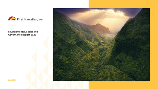 Vorschaubild First Hawaiian Bank
 ESG-Bericht 2020