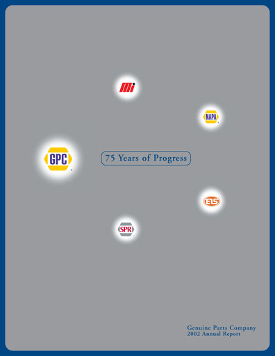 Thumbnail Genuine Parts Company
 Annual Report 2002