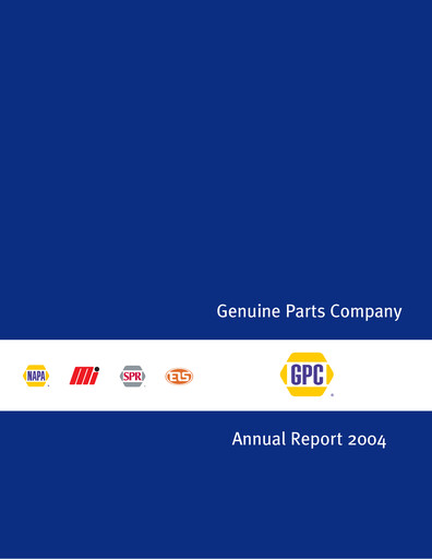 Thumbnail Genuine Parts Company
 Annual Report 2004
