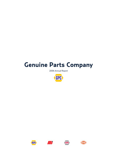 Thumbnail Genuine Parts Company
 Annual Report 2006