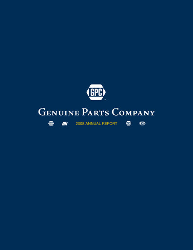 Thumbnail Genuine Parts Company
 Annual Report 2008