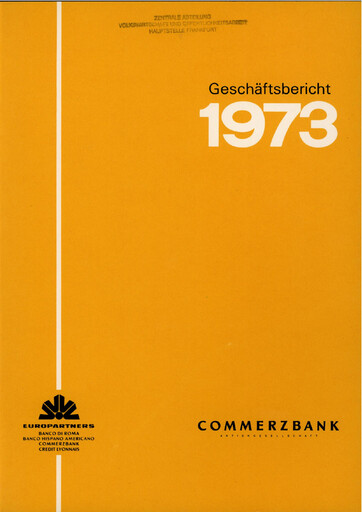 Thumbnail Commerzbank Annual Report 1973