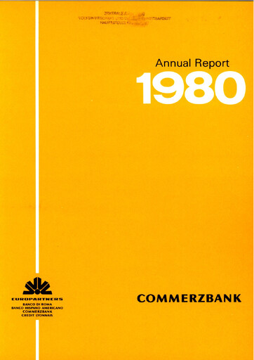 Thumbnail Commerzbank Annual Report 1980
