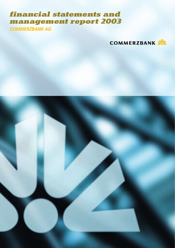 Thumbnail Commerzbank Financial Statement 2003