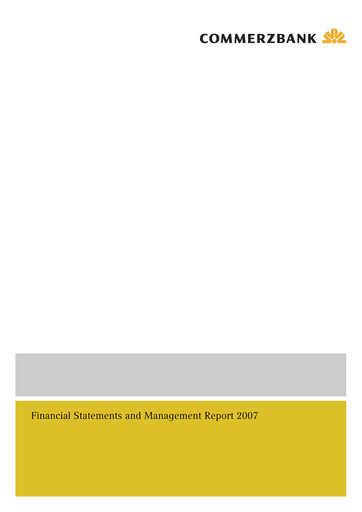 Thumbnail Commerzbank Financial Statement 2007