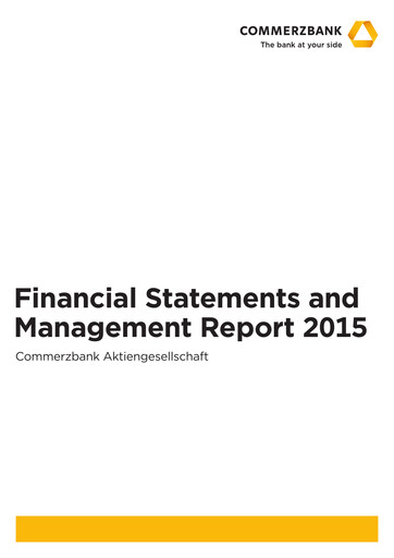 Thumbnail Commerzbank Financial Statement 2015