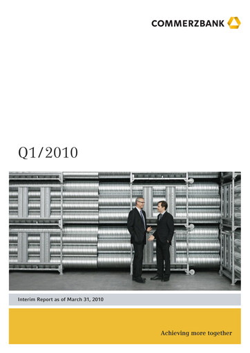 Vorschaubild Commerzbank Quartalsbericht 2010-q1