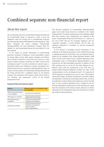 Thumbnail Commerzbank Sustainability Report 2021