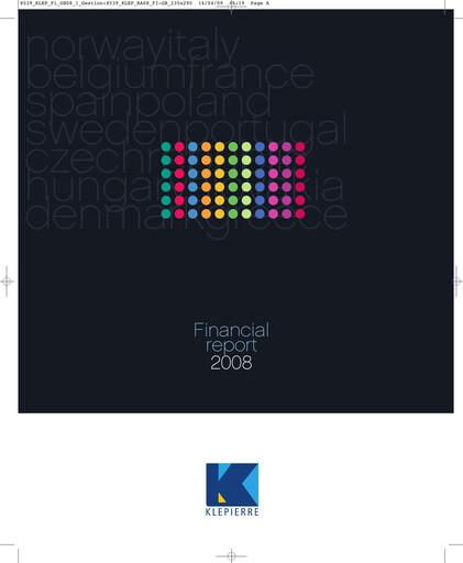 Thumbnail Klépierre Financial Report 2008