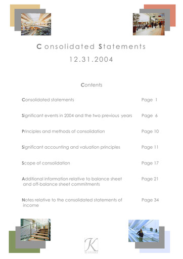 Thumbnail Klépierre Financial Statement 2004