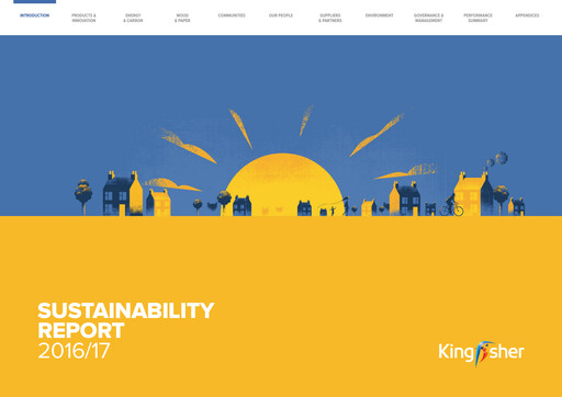 Thumbnail Kingfisher Sustainability Report 2016-2017
