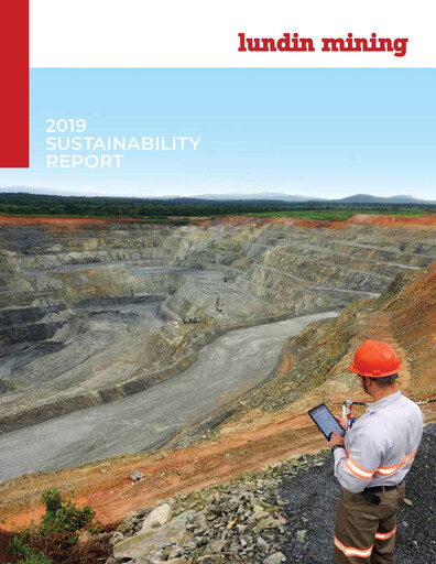 Thumbnail Lundin Mining
 Sustainability Report 2019