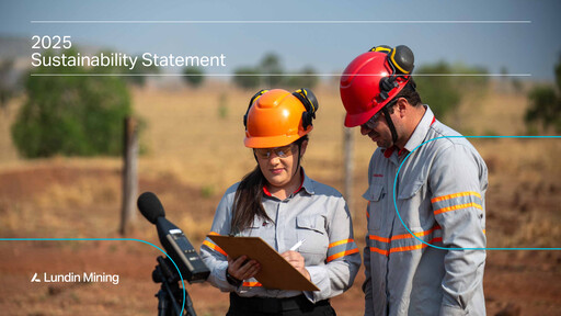 Thumbnail Lundin Mining
 Sustainability Report 2025