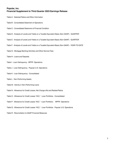 Vorschaubild Popular, Inc. (Banco Popular de Puerto Rico) Quartalsbericht 2023-q3