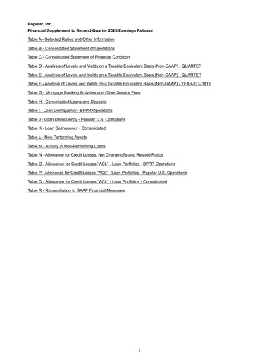 Vorschaubild Popular, Inc. (Banco Popular de Puerto Rico) Quartalsbericht 2026-q2