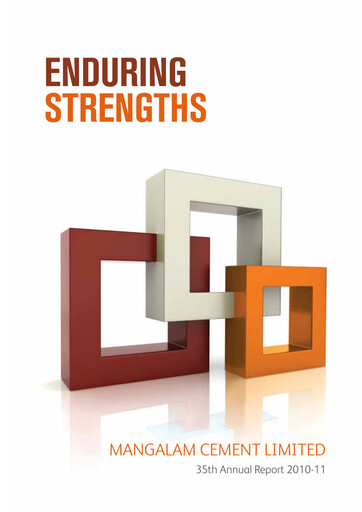 Thumbnail Mangalam Cement Annual Report 2010-2011