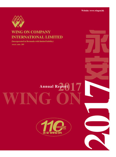 Thumbnail Wing On Company International Annual Report 2017