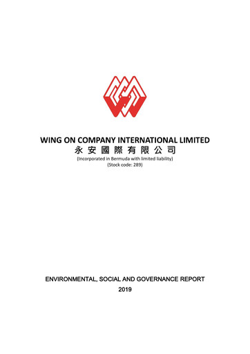 Thumbnail Wing On Company International ESG Report 2019