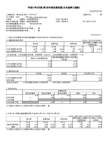 Thumbnail Nippon Ichi Software Quarterly Report 2019-q1