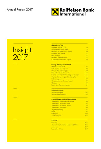 Thumbnail Raiffeisen Bank International Annual Report 2017