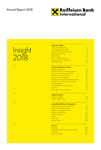 Thumbnail Raiffeisen Bank International Annual Report 2018