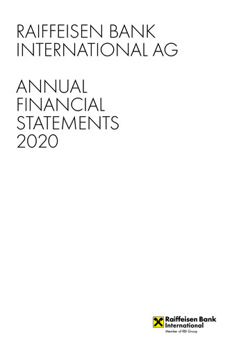 Thumbnail Raiffeisen Bank International Financial Statement 2020
