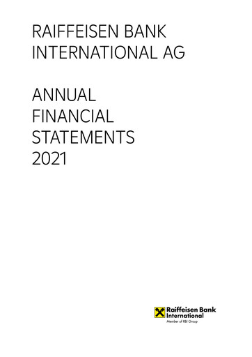 Thumbnail Raiffeisen Bank International Financial Statement 2021
