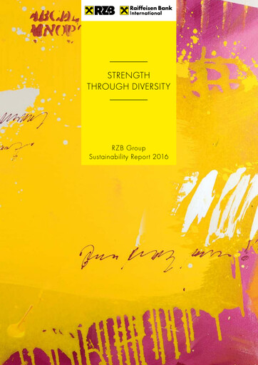 Thumbnail Raiffeisen Bank International Sustainability Report 2016