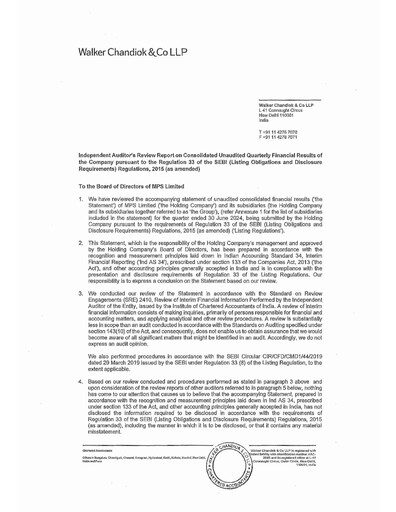 Miniature MPS Limited Rapport trimestriel 2024-q1