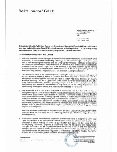 Miniature MPS Limited Rapport trimestriel 2025-q3