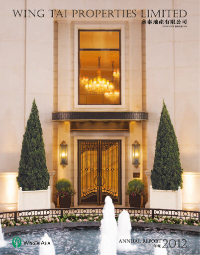 Thumbnail Wing Tai Properties Annual Report 2012