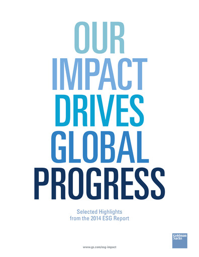 Thumbnail Goldman Sachs ESG Report 2014