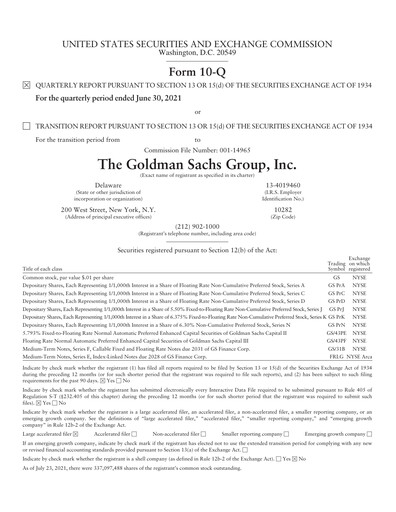 Vorschaubild Goldman Sachs Quartalsbericht 2021-q2